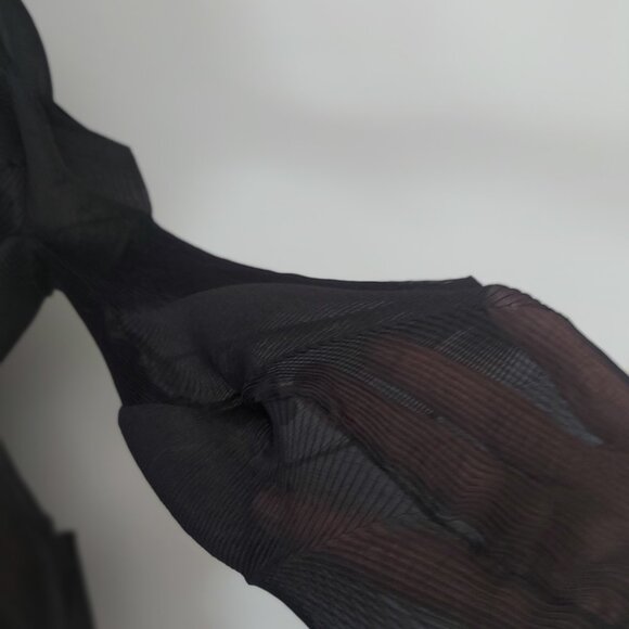 Alquema Handmade, Knee Length, Sheer Nikki Coat in Black - Size O/S NWT - Picture 7 of 13